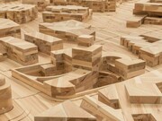 Ai Weiwei, Ordos 100 Model, 2011, bois de pin, vidéo, 80 x 1511 x 1357.3 cm, 1h 0m 57s
Présenté avec textes et images de 100 architectes, Courtesy Galleria Continua, San Gimignano/Beijing/Le Moulin, Photo by Oak Taylor-Smith