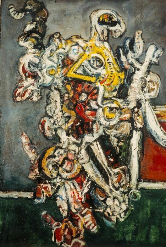 Woman Bewitched by the Moon No. 2 [Opus 0.175], 1956, Alan Davie, Oil on Masonite, 152.80 x 122.00 cm, © National Galleries of Scotland
