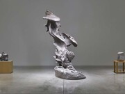 Richard Deacon and Sui Jianguo. Courtesy of L.A. Louver