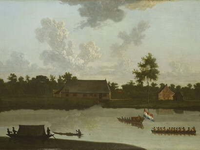 Panorama Amsterdam, painting in exhibition. Courtesy of Amsterdam Museum