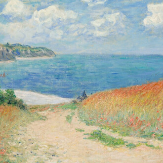 Claude Monet, Path in the wheat fields at Pourville (Chemin dans les blés à Pourville), 1882. Courtesy of Denver Art Museum