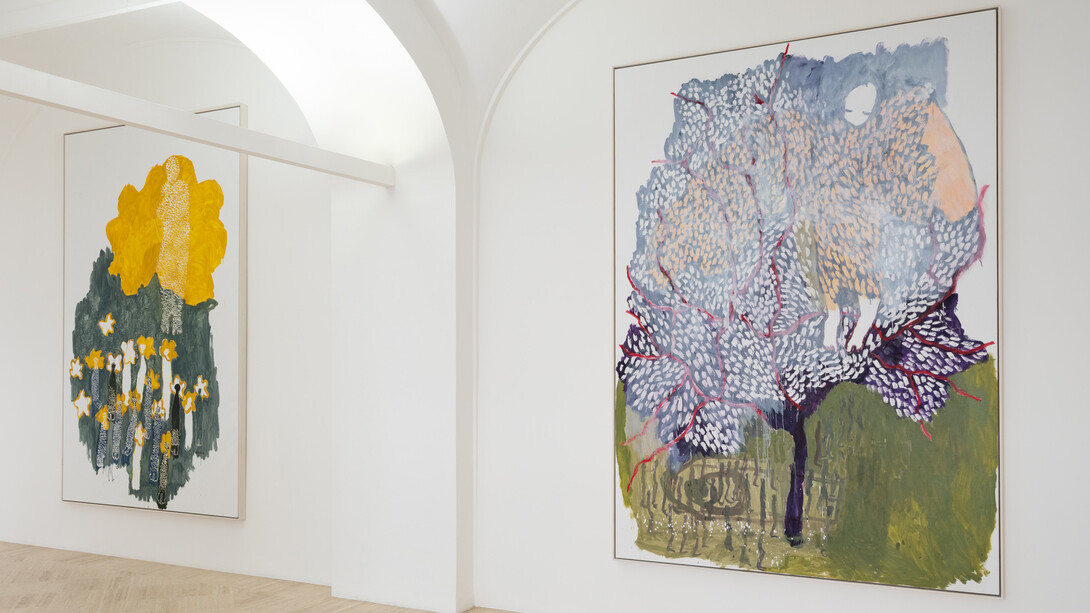 Portia Zvavahera, Like flowers we fade, vista della mostra. Cortesia di Fondazione Memmo Arte Contemporanea