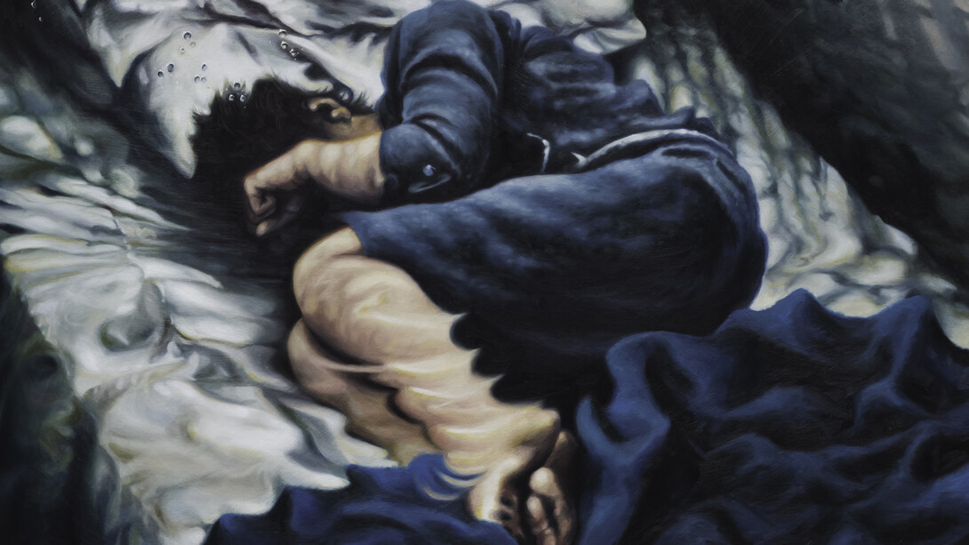 Eoin Mc Hugh, song, wandering womb, 2014, oil on canvas mounted on aluminium, 47 x 61.5 cm / 18.5 x 24.2 in, image courtesy of the artist and Kerlin Gallery, Dublin