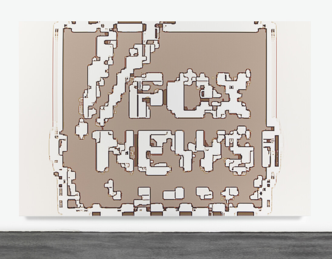 Fox News HURT LOCKER, 2014, Painting - Archival ink on canvas, 182.9 x 271.8 cm