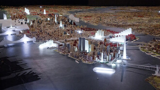 Never Built. Installationsansicht. Bilderechte: Queens Museum. Foto von Hai Zhang