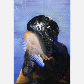 Merike Estna, A star, 2023, Oil and acrylic on canvas, 59 x 39 3/8 in | 150 x 100 cm. Courtesy of the artist and Margot Samel Gallery