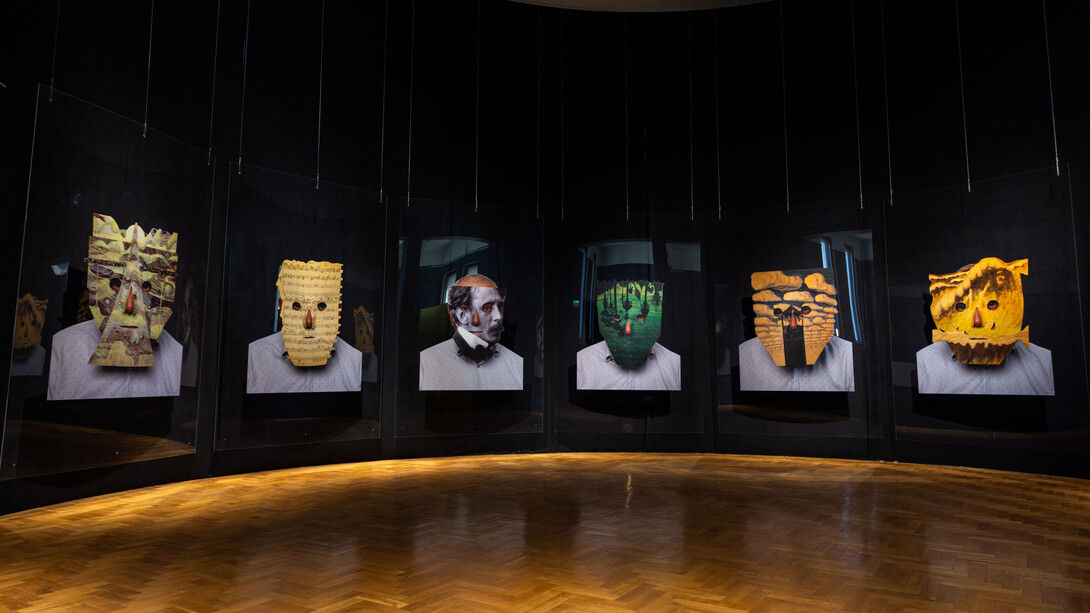 Stasys Eidrigevičius, Hommage à Čiurlionis, exhibition view. Courtesy of M. K. Čiurlionis National Museum of Art