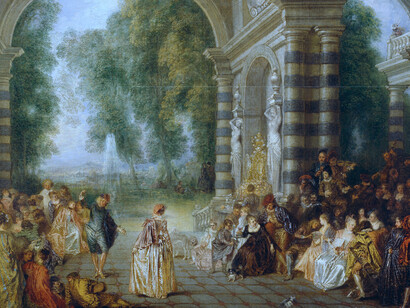 «Los placeres del baile», Antoine Watteau (1684-1721)