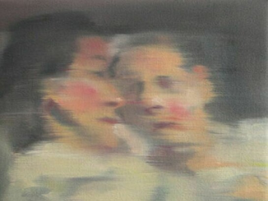 Sherry Kerlin, The Conversation, 2012, oil on canvas, 12 x 14 inches