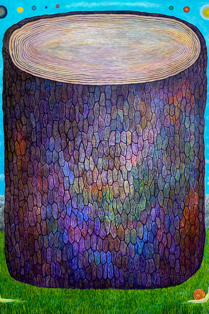 Sticks and stones, artwork in exhibition. Courtesy of Bruno David Gallery