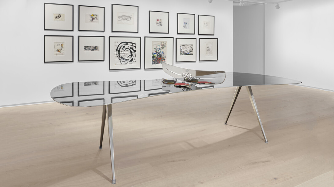 Ron Arad, Good ping pong dining table, 2023. Courtesy of Opera Gallery