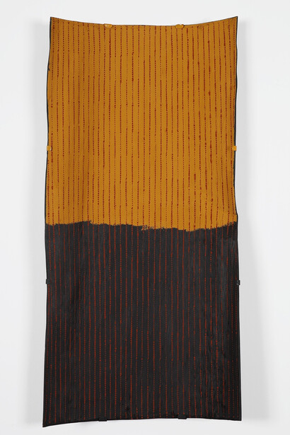 Barbara Puruntatameri, Kayimwagakimi jilamara (detail). Courtesy of Outstation Gallery