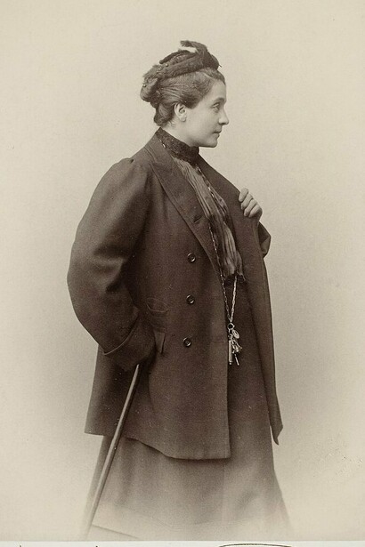 Eleonora Duse, foto di tournée del 1891, Livorno, Toscana, Italia