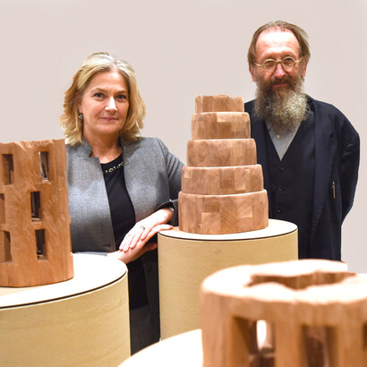 Sofia Macchi con Michele De Lucchi