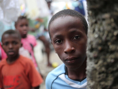 Haiti's population consists mostly of children and young adults