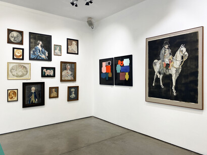The ArcherLebourgeoisMichaelsPopeSmallhornWilson Show, exhibition view. Courtesy of Jealous Gallery 