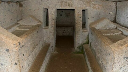 Tombs in the necropolis of Cerveteri