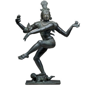 Shiva Nataraja, Indian, Tamil Nadu, 13th century, Chola period (ca. 890-1279).
Bronze, 34 1/4 x 27 1/2 x 13 inches. Purchase: William Rockhill Nelson Trust, 34-7. Gallery 228.