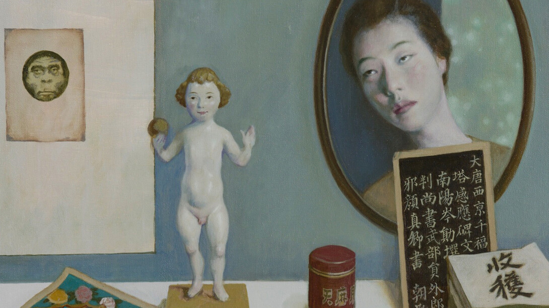 Jeffrey Chong Wang, Still Life, 45.72x60.96, oil on canvas. Courtesy of Dorothy Circus Gallery