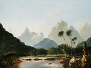 William Hodges, Tahiti rivisitata, 1776, olio su tela, 92,7 x 138,4 cm, Greenwich, Londra, National Maritime Museum, MoD Art Collection