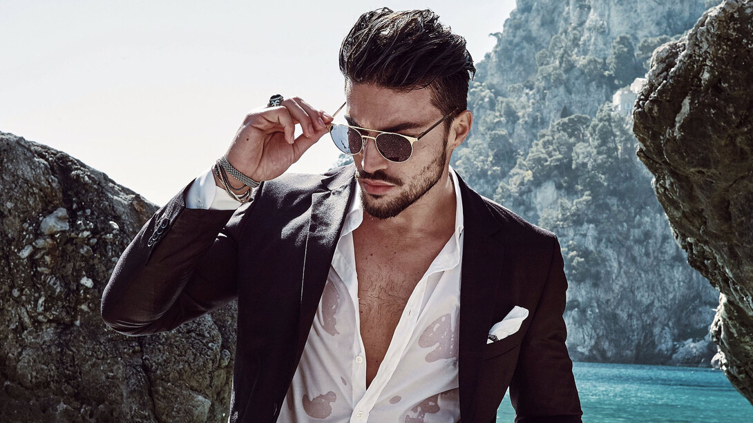 Mariano Di Vaio shooting in Capri for the current advertising campaign of Nohow