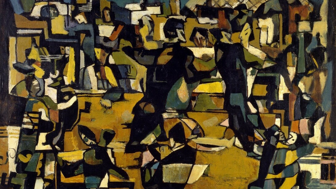 Marcel Janco, Ball in Zurich, 1917, detail