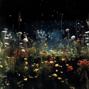 Mary Mattingly, Lotic shoal, 2023. Courtesy of Robert Mann Gallery