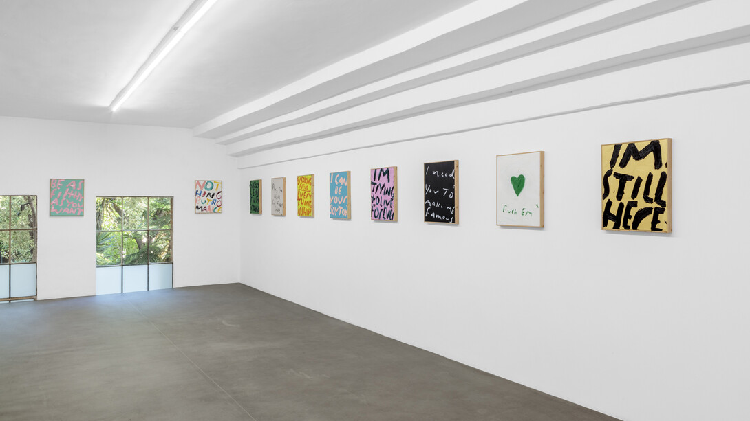 Eric Stefanski, I'm trying to live forever, exhibition view. Courtesy of Lowell Ryan Projects Gallery