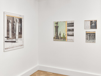 Christo, exhibition view. Courtesy of Gagosian Gallery
