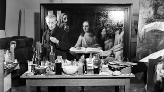 Han van Meegeren nel suo studio nel 1945