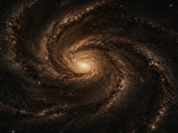 A vast spiral galaxy expands outward, echoing how a mission grows beyond the individual into something larger