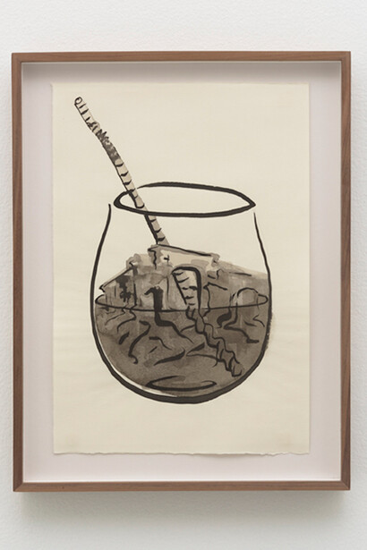 Capriccio_2, 2016, Ink on paper, 13 x 9 in (33.0 x 22.9 cm). Courtesy of Roberts & Tilton