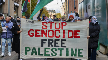 Stop the Genocide, Free Palestine, 2023 protest in support of Palestinians, Finland