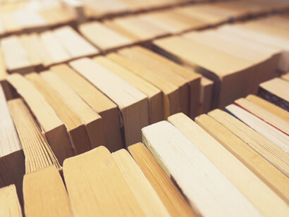 Puesto de libros en el Barrio Latino de París, Francia