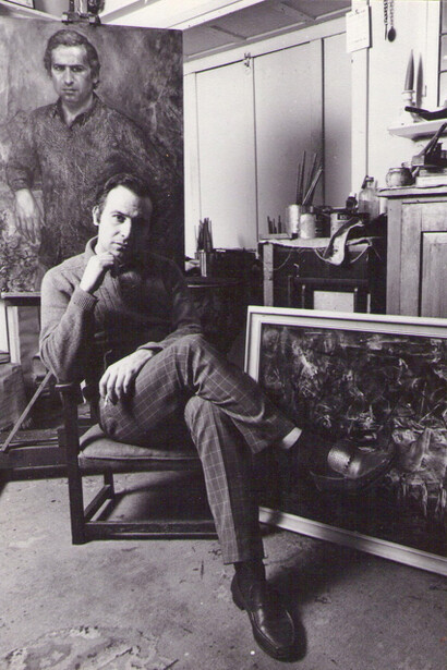 Portrait of Juan Antonio Guirado in his studio in 1970, courtesy Guirado Estate. Courtesy of the photographer: Uxio da Vila