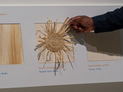 Rosy Simas, Agajëgwah dësa’nigöëwënye’ (i hope it will stir your mind), exhibition view. Courtesy of Walker Art Center