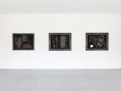 Fritz Winter, Paths to the documenta (1949-1955), exhibition view. Courtesy of Galerie Henze and Ketterer