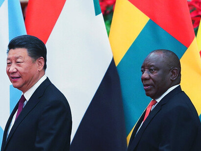 Chinese President Xi Jinping and South African President Cyril Ramaphosa meet to discuss global partnerships, reflecting the increasing influence of non-Western powers in African governance and development