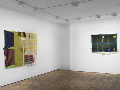 Susan Cianciolo, This is the New Earth. The galactic field, exhibition view. Courtesy of Modern Art Gallery
