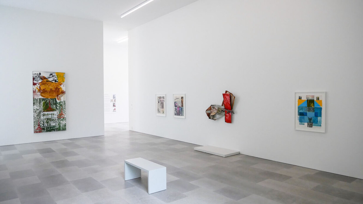 Robert Rauschenberg, Crosstown, exhibition view. Courtesy of Galerie Bastian