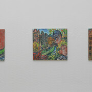 Armen Eloyan, City paintings Amsterdam, exhibition view. Courtesy of Upstream Gallery 