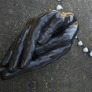 The Secret of Fathima, 2013,installation  bronze ,ceramic, rubber, (istallation), cm 300