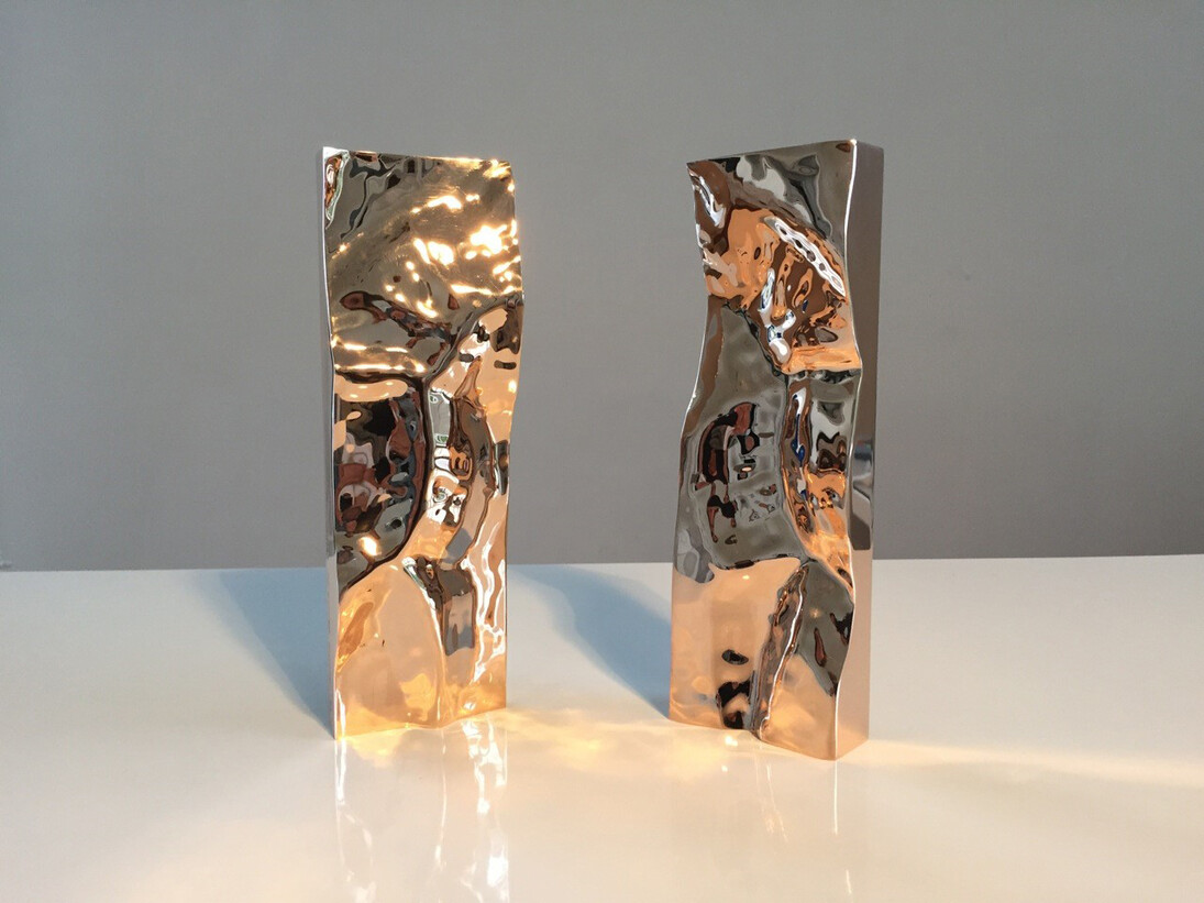 Daniel Chadwick, Come Again, 2015, 8 micron gold-plated bronze, 38mm x 66mm x 190mm (high)
© Daniel Chadwick; photo: Chadwick Studio; courtesy Dadiani Fine Art
