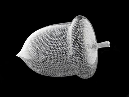 Dante Marioni, White Reticello Acorn, 2010