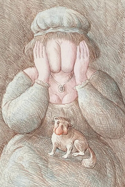 Roland Topor, illustrazione. Il romanzo preso qui in esame è un'opera grottesca, allucinata, circolare, ossessiva e imprevedibile, un vortice che segue leggi proprie e poco manifeste