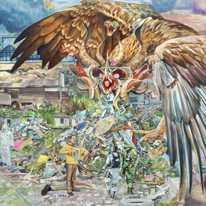 Alejandro Galván, Las estrellas me iluminan al revés (detail), 2022. Courtesy of Museum van Bommel van Dam 