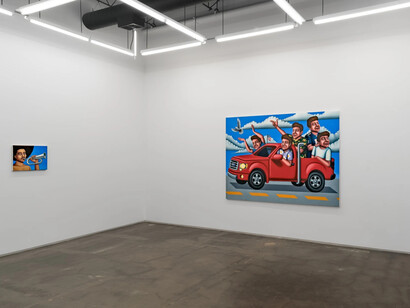 Jake Troyli, Collision course, exhibition view. Courtesy of Monique Meloche Gallery
