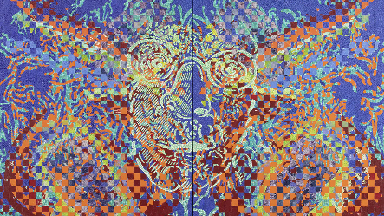 François Rouan, Ego-portrait, 2024. Courtesy of Templon