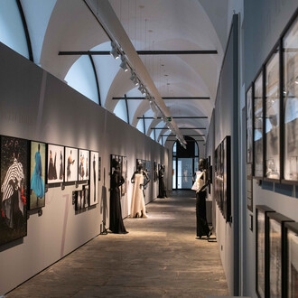 Gianfranco Ferré, dentro l’obiettivo, vista della mostra. Per gentile concessione del Forte di Bard