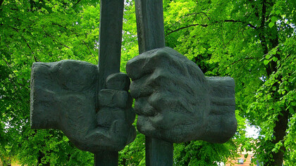 Monument dedicated to Martin Luther King, Uppsala University, Sweden